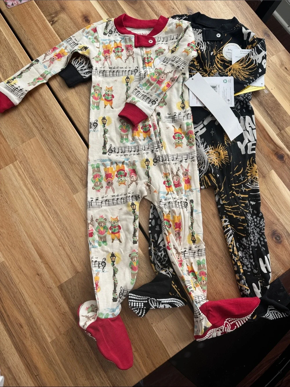 NWT Holiday Footed Jammies